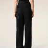 Black New Wool High Waist Wide Trousers Black New Wool High Waist Wide Trousers
