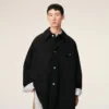 Black New Wool Worker Jacket Black New Wool Worker Jacket
