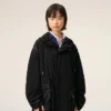 Black Nylon Long Parka Black Nylon Long Parka