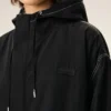 Black Nylon Long Parka Black Nylon Long Parka