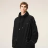 Black Nylon Long Parka Black Nylon Long Parka