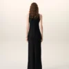 Black Satin Maxi Tank Dress
