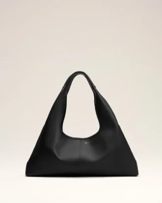 black taurillon leather etienne shoulder bag 1 330x413 - Black Taurillon Leather Etienne Shoulder Bag