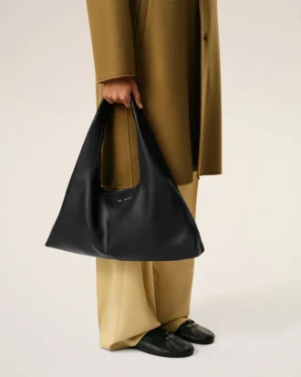 black taurillon leather etienne shoulder bag 2 330x413 - Black Taurillon Leather Etienne Shoulder Bag