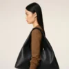 Black Taurillon Leather Etienne Shoulder Bag Black Taurillon Leather Etienne Shoulder Bag