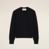 Black Wool Ami De Coeur Crewneck Sweater