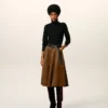 Black Wool Ami De Coeur Turtle Neck Sweater