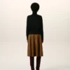 Black Wool Ami De Coeur Turtle Neck Sweater