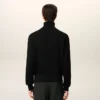 Black Wool Ami De Coeur Turtle Neck Sweater