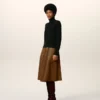 Black Wool Ami De Coeur Turtle Neck Sweater