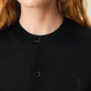 Black Wool Crewneck Ami De Coeur Cardigan