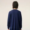 Bleu Thin Wool Crewneck Ami De Coeur Sweater