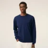 Bleu Thin Wool Crewneck Ami De Coeur Sweater