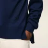 Bleu Thin Wool Crewneck Ami De Coeur Sweater