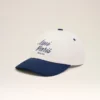 Blue and White Bicolor Cotton Ami Paris Cap