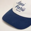 Blue and White Bicolor Cotton Ami Paris Cap