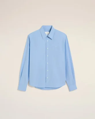 Blue Cotton Ami De Coeur Classic Shirt
