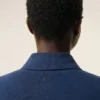 Blue Cotton Ami De Coeur Knitted Patch Polo
