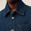 Blue Cotton Ami De Coeur Overshirt