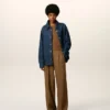 Blue Cotton Ami De Coeur Overshirt