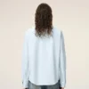 Blue Cotton Ami De Coeur Oxford Shirt Blue Cotton Ami De Coeur Oxford Shirt