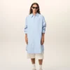 Blue Cotton Ami De Coeur Wide Shirt Dress