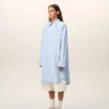 Blue Cotton Ami De Coeur Wide Shirt Dress
