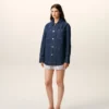 Blue Cotton Ami De Coeur Worker Overshirt
