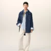 Blue Cotton Ami De Coeur Worker Overshirt