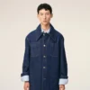 Blue Cotton Ami De Coeur Worker Overshirt