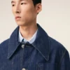 Blue Cotton Ami De Coeur Worker Overshirt
