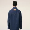 Blue Cotton Ami De Coeur Worker Overshirt