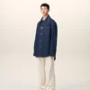 Blue Cotton Ami De Coeur Worker Overshirt