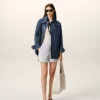 Blue Cotton Ami De Coeur Worker Overshirt