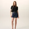 Blue Cotton Ami Paris Heritage Label Shorts