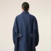 Blue Cotton Ami Paris Heritage Label Worker Jacket
