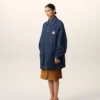 Blue Cotton Ami Paris Heritage Label Worker Jacket