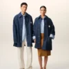 Blue Cotton Ami Paris Heritage Label Worker Jacket