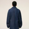 Blue Cotton Ami Paris Heritage Label Worker Jacket