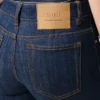 Blue Cotton Bootcut Fit Jeans