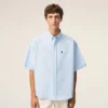 Blue Cotton Boxy Embroidered Ami De Coeur Blue Cotton Boxy Embroidered Ami De Coeur