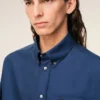 Blue Cotton Boxy Embroidered Ami De Coeur Blue Cotton Boxy Embroidered Ami De Coeur