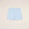 Blue Cotton Elasticated Shorts Blue Cotton Elasticated Shorts