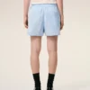 Blue Cotton Elasticated Shorts Blue Cotton Elasticated Shorts