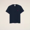 Blue Cotton Red Ami De Coeur Tshirt