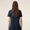 Blue Cotton Red Ami De Coeur Tshirt