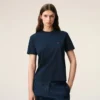 Blue Cotton Red Ami De Coeur Tshirt