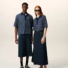 Blue Cotton Striped Ami De Coeur Polo Blue Cotton Striped Ami De Coeur Polo