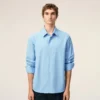 Blue Cotton Tailor Embroidered Ami De Coeur Shirt Blue Cotton Tailor Embroidered Ami De Coeur Shirt
