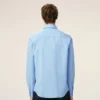 Blue Cotton Tailor Embroidered Ami De Coeur Shirt Blue Cotton Tailor Embroidered Ami De Coeur Shirt